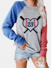 Cartoon Printed Long Sleeve O-neck Sweatshirt For Women